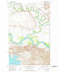 Download a high-resolution, GPS-compatible USGS topo map for Milk River Hills, MT (1975 edition)
