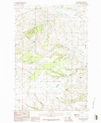 Download a high-resolution, GPS-compatible USGS topo map for Milk Springs, MT (1986 edition)