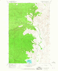 Download a high-resolution, GPS-compatible USGS topo map for Mill Pocket Creek, MT (1967 edition)