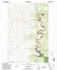 Download a high-resolution, GPS-compatible USGS topo map for Millegan, MT (1997 edition)