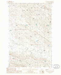 Download a high-resolution, GPS-compatible USGS topo map for Miller Coulee East, MT (1986 edition)