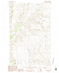 Download a high-resolution, GPS-compatible USGS topo map for Miller Springs, MT (1984 edition)