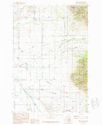 Download a high-resolution, GPS-compatible USGS topo map for Miser Creek, MT (1988 edition)