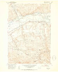 preview thumbnail of historical topo map of Park County, MT in 1952