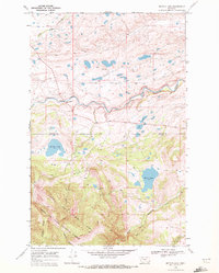Download a high-resolution, GPS-compatible USGS topo map for Mitten Lake, MT (1972 edition)