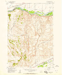 Download a high-resolution, GPS-compatible USGS topo map for Montaqua, MT (1958 edition)