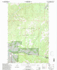 Download a high-resolution, GPS-compatible USGS topo map for Moose Mountain, MT (1997 edition)