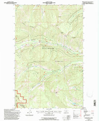 Download a high-resolution, GPS-compatible USGS topo map for Moose Peak, MT (1997 edition)