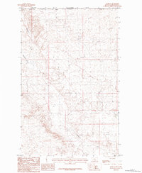 preview thumbnail of historical topo map of Phillips County, MT in 1984