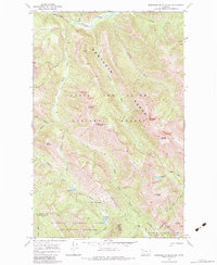 Download a high-resolution, GPS-compatible USGS topo map for Morningstar Mountain, MT (1984 edition)
