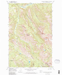 Download a high-resolution, GPS-compatible USGS topo map for Morningstar Mountain, MT (1984 edition)