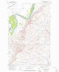 Download a high-resolution, GPS-compatible USGS topo map for Mortarstone Bluff, MT (1975 edition)