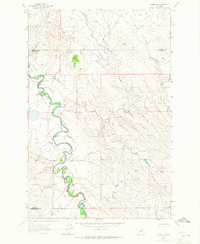 Download a high-resolution, GPS-compatible USGS topo map for Mosby SE, MT (1965 edition)