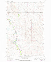 Download a high-resolution, GPS-compatible USGS topo map for Mosby SE, MT (1980 edition)