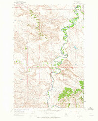 Download a high-resolution, GPS-compatible USGS topo map for Mosby, MT (1965 edition)