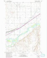 Download a high-resolution, GPS-compatible USGS topo map for Mossmain, MT (1993 edition)