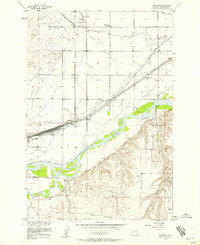 Download a high-resolution, GPS-compatible USGS topo map for Mossmain, MT (1958 edition)