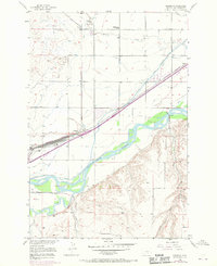 Download a high-resolution, GPS-compatible USGS topo map for Mossmain, MT (1970 edition)