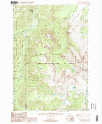 Download a high-resolution, GPS-compatible USGS topo map for Mount Douglas, MT (1987 edition)