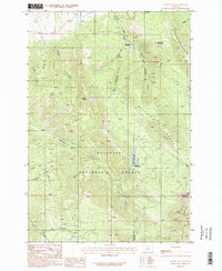 Download a high-resolution, GPS-compatible USGS topo map for Mount Ellis, MT (1987 edition)