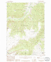 Download a high-resolution, GPS-compatible USGS topo map for Mount Maurice, MT (1986 edition)