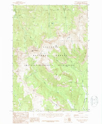 Download a high-resolution, GPS-compatible USGS topo map for Mount Wallace, MT (1987 edition)