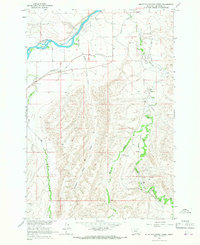 Download a high-resolution, GPS-compatible USGS topo map for Mountain Pocket Creek, MT (1967 edition)