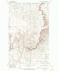 preview thumbnail of historical topo map of Toole County, MT in 1968