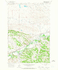 Download a high-resolution, GPS-compatible USGS topo map for Musselshell, MT (1966 edition)
