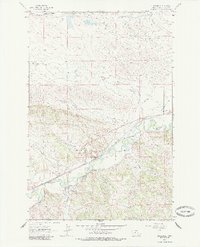Download a high-resolution, GPS-compatible USGS topo map for Musselshell, MT (1985 edition)