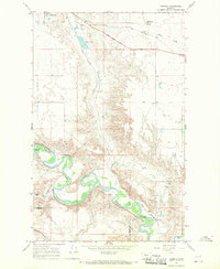 Download a high-resolution, GPS-compatible USGS topo map for Naismith, MT (1970 edition)