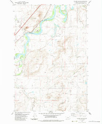 Download a high-resolution, GPS-compatible USGS topo map for Nelson Island, MT (1983 edition)