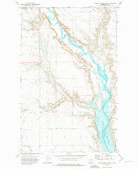 Download a high-resolution, GPS-compatible USGS topo map for Ninemile Coulee East, MT (1975 edition)