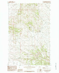 preview thumbnail of historical topo map of Blaine County, MT in 1985