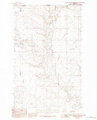 preview thumbnail of historical topo map of Blaine County, MT in 1984