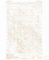 Download a high-resolution, GPS-compatible USGS topo map for North Coulee, MT (1983 edition)