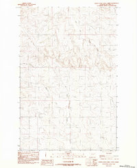 Download a high-resolution, GPS-compatible USGS topo map for North Fork Horse Creek, MT (1983 edition)