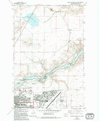 Download a high-resolution, GPS-compatible USGS topo map for Northeast Great Falls, MT (1994 edition)