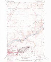 Download a high-resolution, GPS-compatible USGS topo map for Northeast Great Falls, MT (1977 edition)