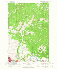 Download a high-resolution, GPS-compatible USGS topo map for Northeast Missoula, MT (1967 edition)