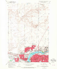 Download a high-resolution, GPS-compatible USGS topo map for Northwest Great Falls, MT (1968 edition)