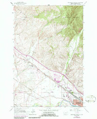 Download a high-resolution, GPS-compatible USGS topo map for Northwest Missoula, MT (1987 edition)