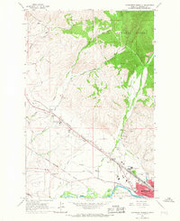 Download a high-resolution, GPS-compatible USGS topo map for Northwest Missoula, MT (1967 edition)