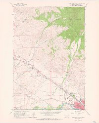 1964 Map of Northwest Missoula, 1967 Print