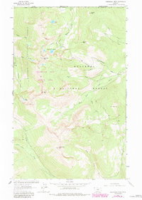 Download a high-resolution, GPS-compatible USGS topo map for Northwest Peak, MT (1984 edition)