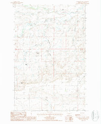 preview thumbnail of historical topo map of Teton County, MT in 1986