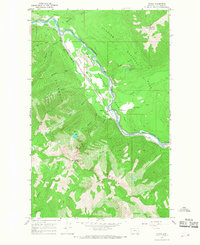 Download a high-resolution, GPS-compatible USGS topo map for Nyack, MT (1968 edition)