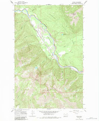 Download a high-resolution, GPS-compatible USGS topo map for Nyack, MT (1984 edition)