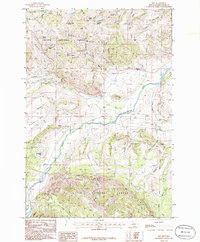 Download a high-resolution, GPS-compatible USGS topo map for Nye, MT (1986 edition)