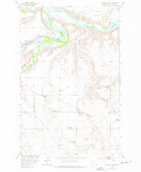 Download a high-resolution, GPS-compatible USGS topo map for OHanlon Coulee, MT (1977 edition)